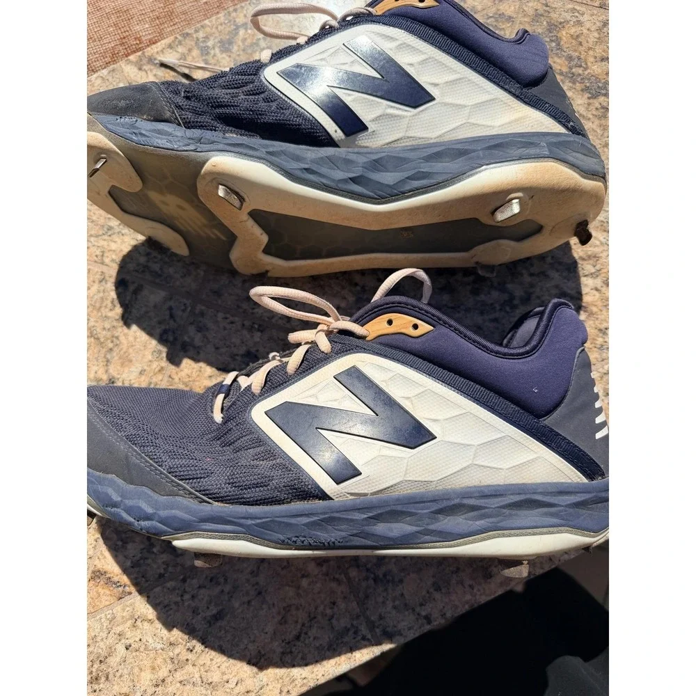 New Balance Fresh Foam Shoes Mens Size 15 Blue Baseball Metal Cleats L3000TN4